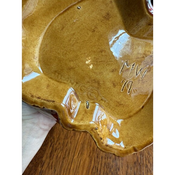 Vintage 1979 Ceramic Rooster Cookie Jar Cannister Ceramics.   Hand Painted. - Picture 8 of 16